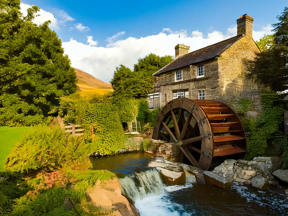 If only all wheels were waterwheels - eh?!