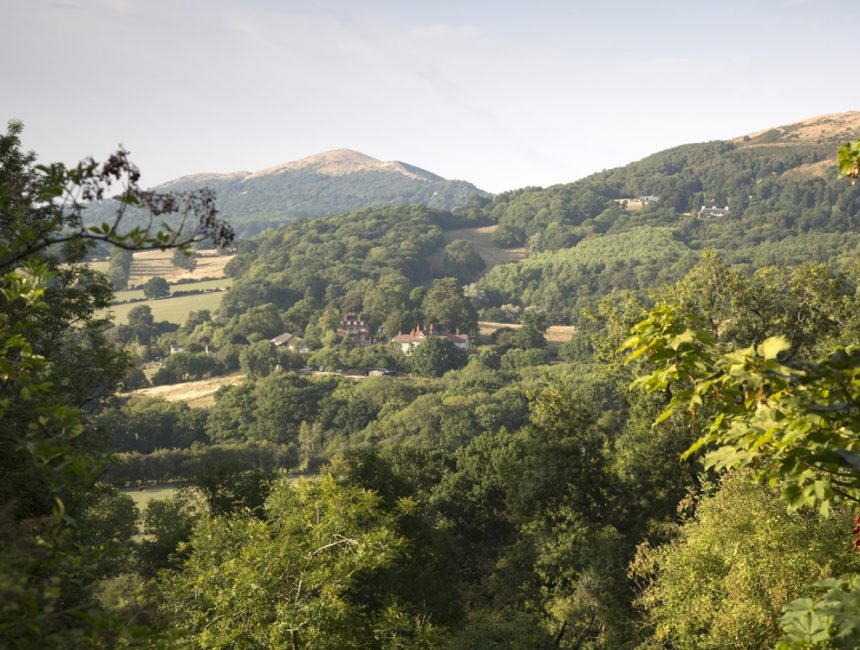 Landscape of Malvern Hills, England; UK